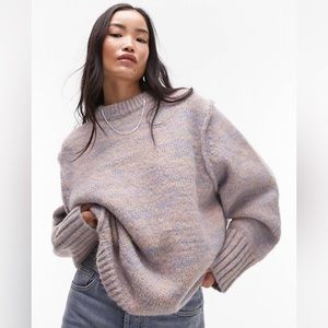 From ASOS. Oversized pastel multicolored sweater. Size 0-2.
